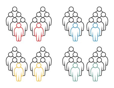 Sembol, insan ikonu. vektör dosyası.