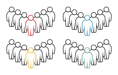 Sembol, insan ikonu. vektör dosyası.