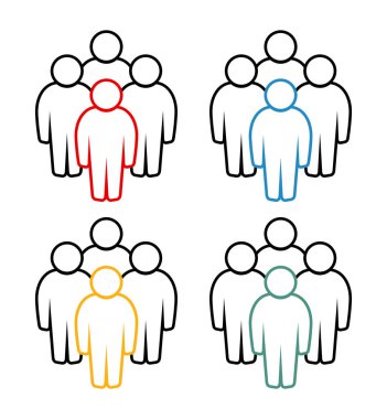 Sembol, insan ikonu. vektör dosyası.