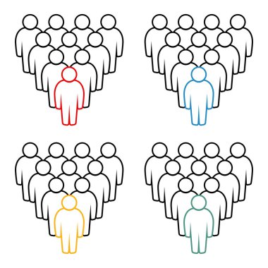 Sembol, insan ikonu. vektör dosyası.