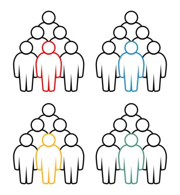 Sembol, insan ikonu. vektör dosyası.