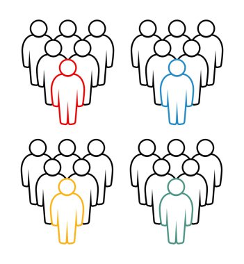 Sembol, insan ikonu. vektör dosyası.