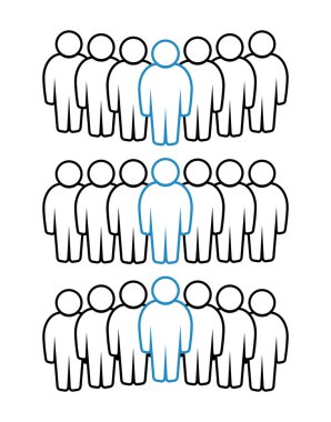 Sembol, insan ikonu. vektör dosyası.