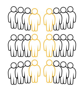 Sembol, insan ikonu. vektör dosyası.