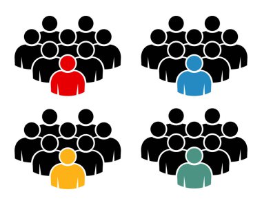 Sembol, insan ikonu. vektör dosyası.