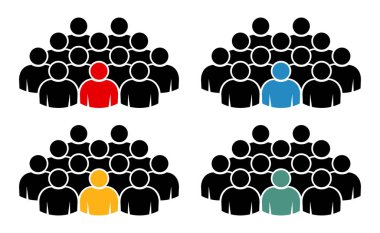 Sembol, insan ikonu. vektör dosyası.