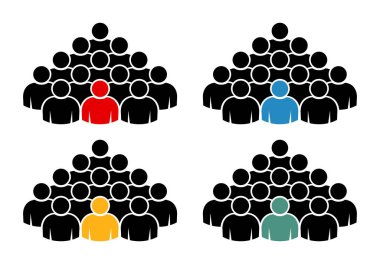 Sembol, insan ikonu. vektör dosyası.