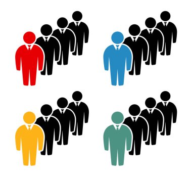 Sembol, insan ikonu. vektör dosyası.