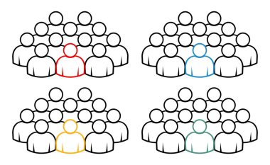 Sembol, insan ikonu. vektör dosyası.