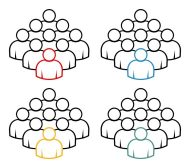 Sembol, insan ikonu. vektör dosyası.