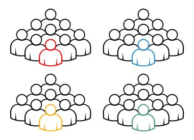 Sembol, insan ikonu. vektör dosyası.