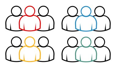 Sembol, insan ikonu. vektör dosyası.