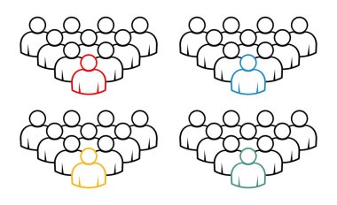 Sembol, insan ikonu. vektör dosyası.