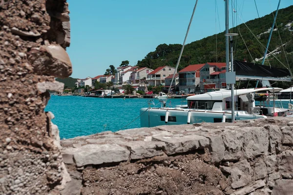 Mimjet Island National Park Polace Village Croatia 2023 아름다운 풍경에 — 스톡 사진