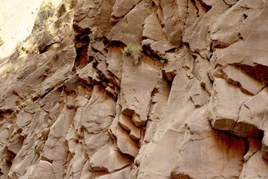 Türkiye 'deki Kanyon içindeki jeolojik doğal katmanlar Saklikent Milli Parkı