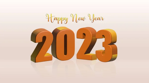 Gelukkig Nieuwjaar 2023 Tekst Effect — Stockvector