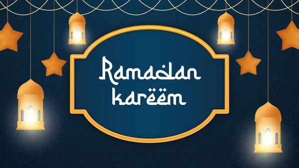 Islamic Ramadan Kareem Greeting Background — Archivo Imágenes Vectoriales