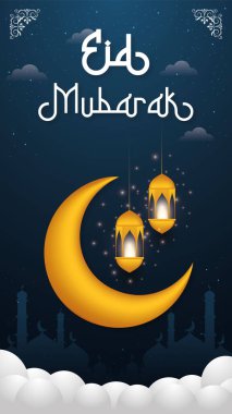 Eid Mubarak and Ramadan Kareem instagram and Facebook story template