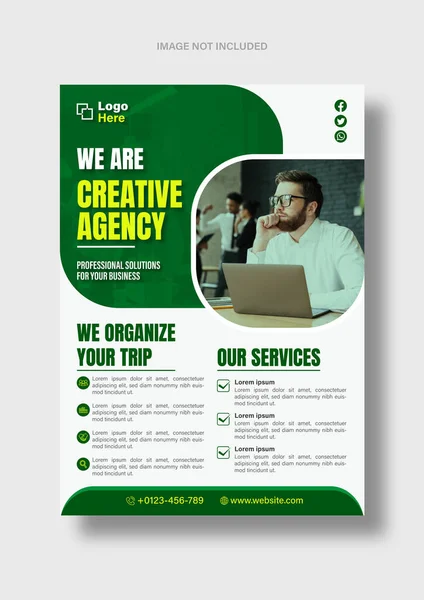 Dijital pazarlama ajansı için şirket broşür tasarımı