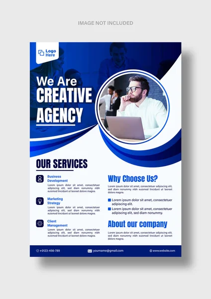 Dijital Pazarlama Ajansı Kurumsal Flyer şablonu.