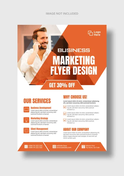 Dijital pazarlama ajansı için şirket broşür tasarımı