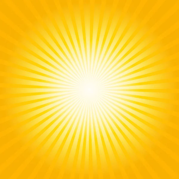 Желтые Солнечные Лучи — стоковый вектор