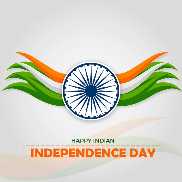 15Th August Indian Independence Day Social Media Post Design — Stock Vector