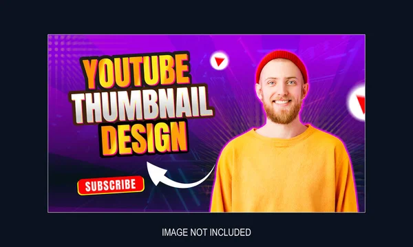 YouTube video küçük resmi ya da web pankartı şablonu