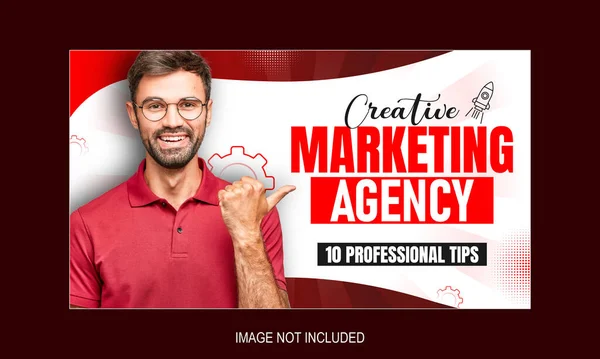 İş YouTube küçük resim tasarım şablonu