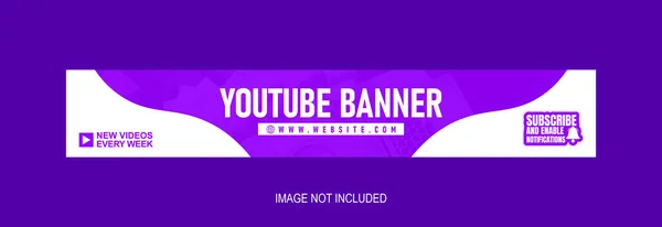 Modèle Bannière Youtube Créatif Vecteurs De Stock Libres De Droits