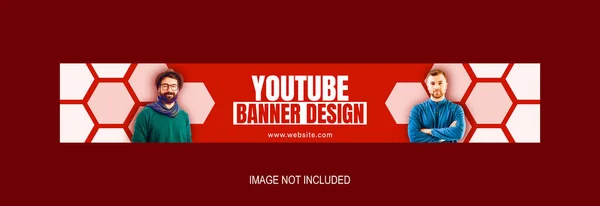 Modèle Bannière Youtube Créatif Illustrations De Stock Libres De Droits