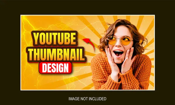  YouTube video küçük resmi ve web pankartı şablonu 