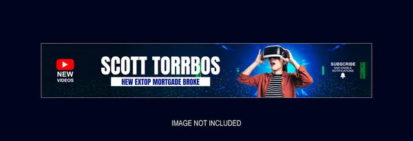 Yaratıcı youtube afiş şablonu