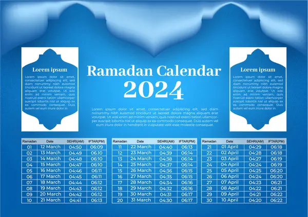 Ramazan iftarı ve sehri takvimi
