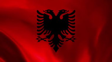 Arnavutluk bayrak animasyonu sallıyor