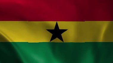 Gana ulusal bayrağını sallayan, Gana ulusal bayrağını sallayan video arka planı