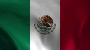 Meksika Bayrak Dalgalanması Yavaş Hareket Canlandırması