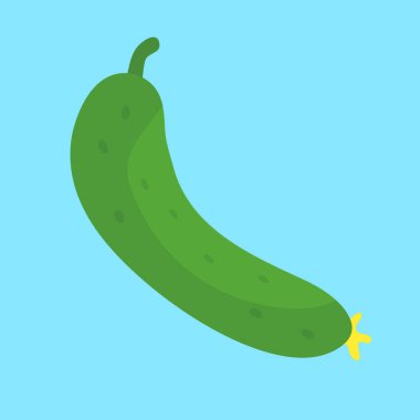 Bir salatalığın vektör çizimi