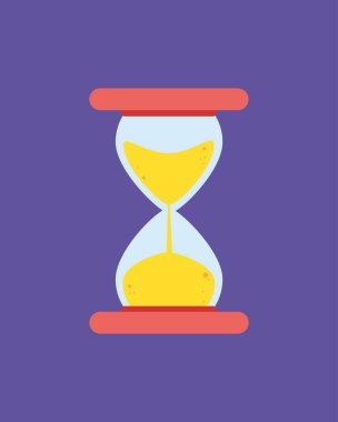 Moda biçimi izole edilmiş arkaplanda kum saati simgesi