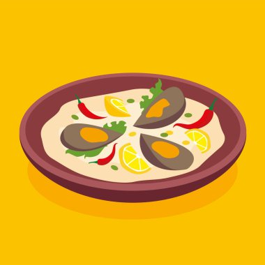 Lezzetli yemekler, vektör çizimi