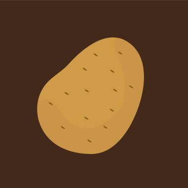 Patates simgesi tasarımı, vektör illüstrasyon eps10 grafiği