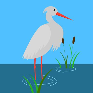 Sudaki leyleğin resmi