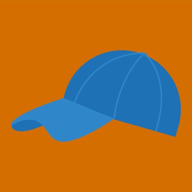 Şapka ikonu. Web için beysbol başlık vektör simgelerinin düz çizimi