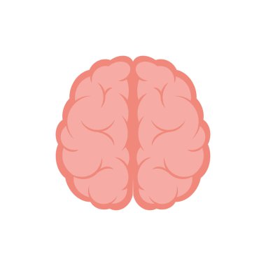 beyin ikonu vektör illüstrasyonu