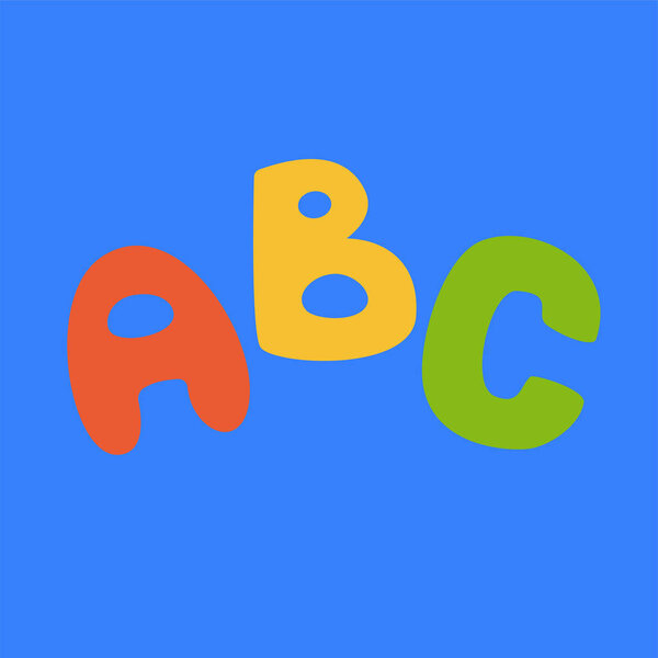 векторная иллюстрация красочного алфавита