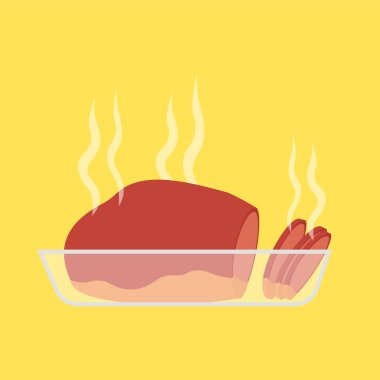 Lezzetli yemekler, vektör çizimi