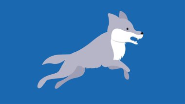 Kurt çizgi film vektör resimleme