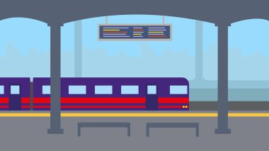 Tren istasyonundaki platformda.