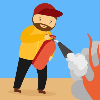 Bir erkek ve bir çocuğun vektör çizimi