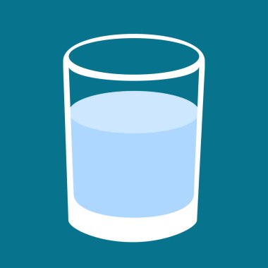 Beyaz arka planı olan bir bardak su.